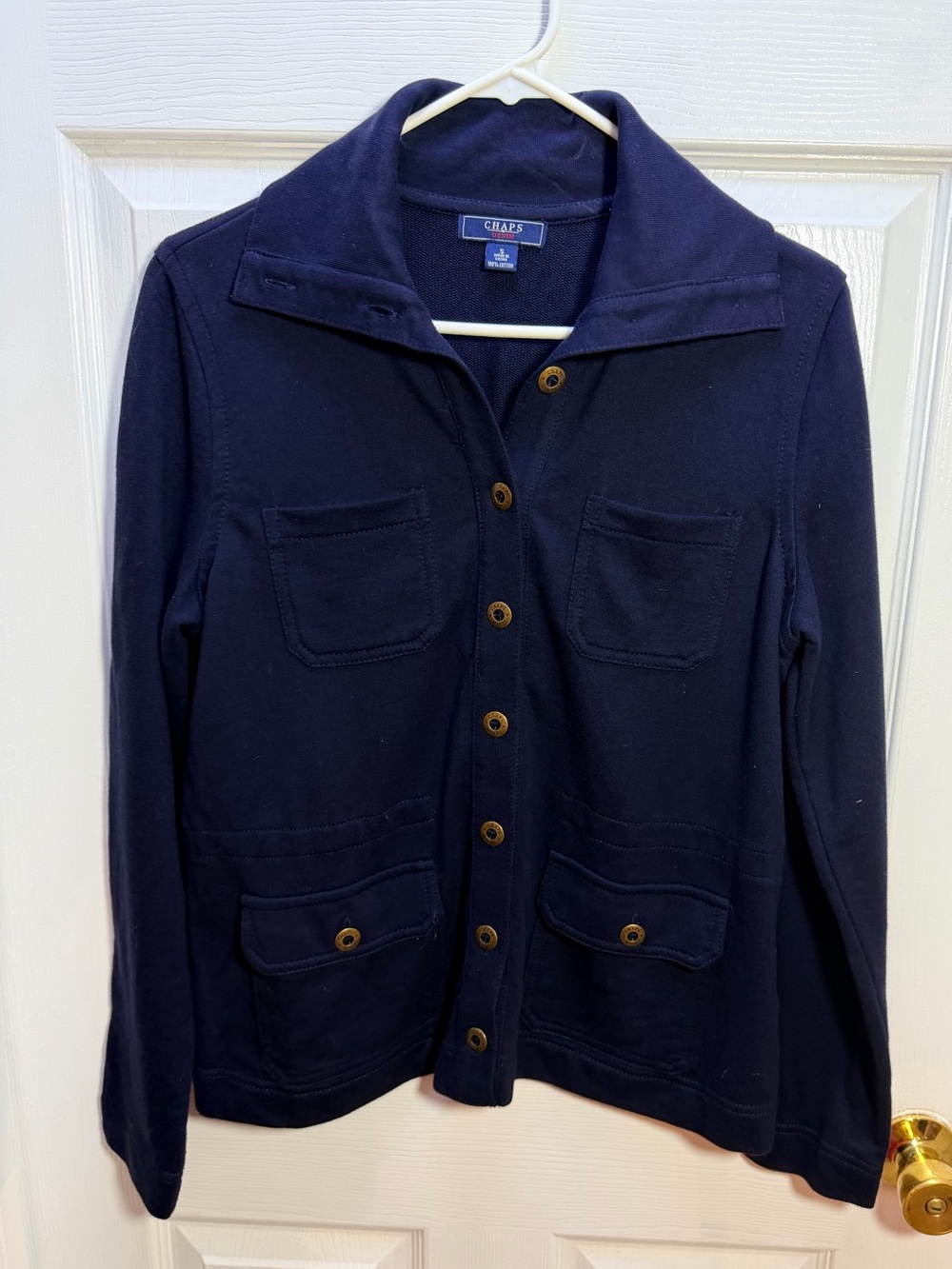 Chaps Women's Navy Cardigan Jacket